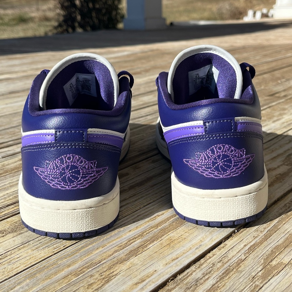 Nike Air Jordan 1 Low 'Sky J Purple' - Women’s Size 8.5 - Picture 7 of 9